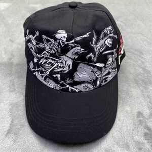 Esplon Tequila Black Baseball Cap Skeleton Graphic Adjustable Strap